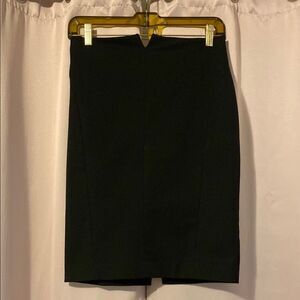 Express Black Pencil Skirt Knee-Length Slit